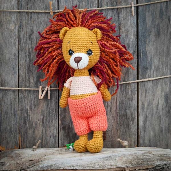 amigurumi oroszlán